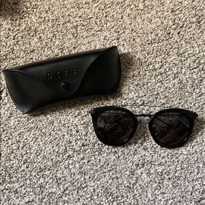Diff Zoey Black Sunglasses